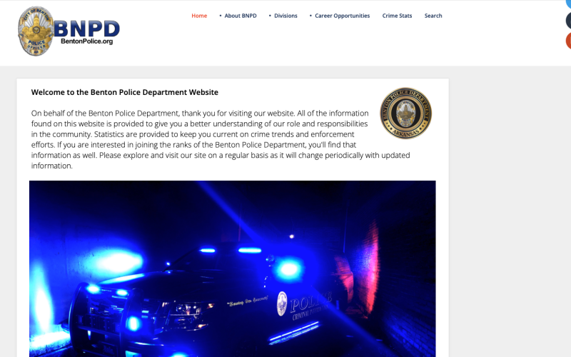 Old Benton police site