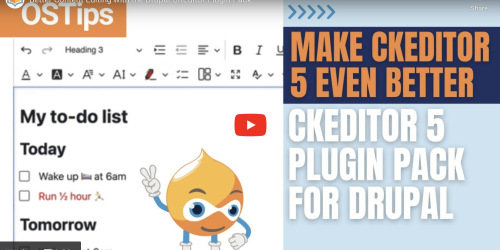 CKEditor 5 plugin pack video